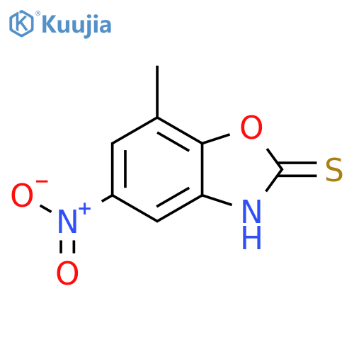 2(3H)-Benzoxazolethione, 7-methyl-5-nitro- structure