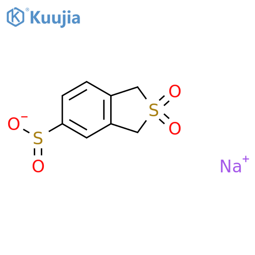 Sodium 2,2-dioxo-1,3-dihydro-2lambda6-benzothiophene-5-sulfinate structure