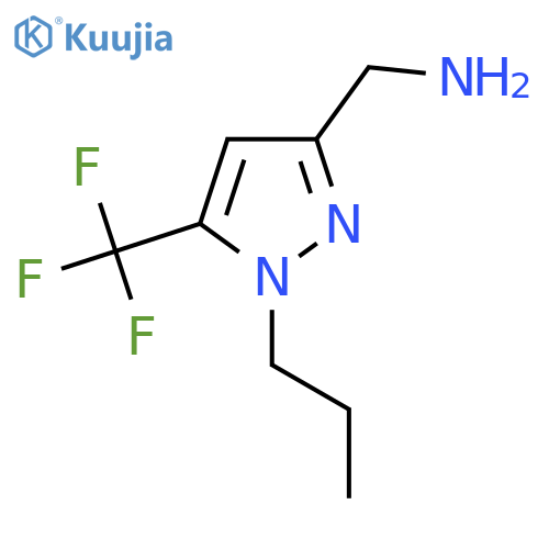 [1-propyl-5-(trifluoromethyl)-1H-pyrazol-3-yl]methanamine structure