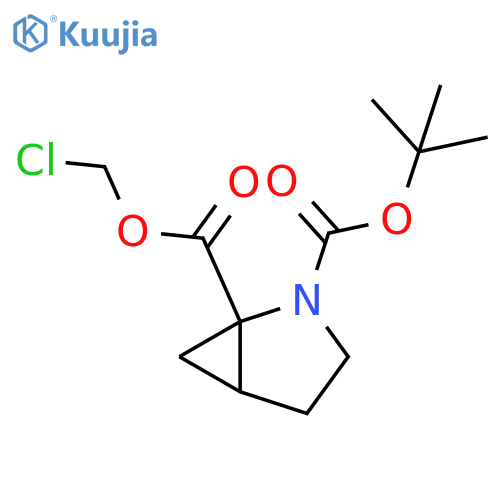2-Azabicyclo[3.1.0]hexane-1,2-dicarboxylic acid, 1-(chloromethyl) 2-(1,1-dimethylethyl) ester structure