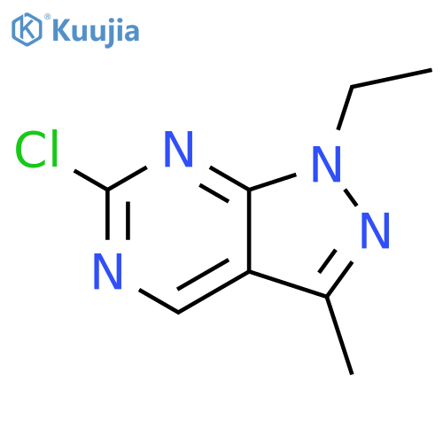 1H-Pyrazolo[3,4-d]pyrimidine, 6-chloro-1-ethyl-3-methyl- structure