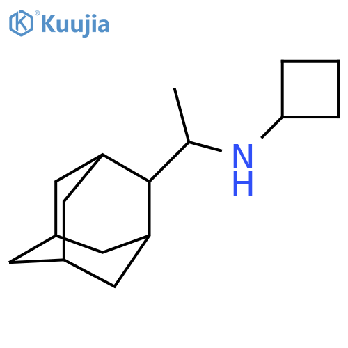 N-[1-(adamantan-2-yl)ethyl]cyclobutanamine structure