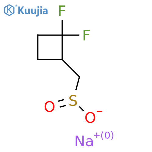 Sodium (2,2-difluorocyclobutyl)methanesulfinate structure