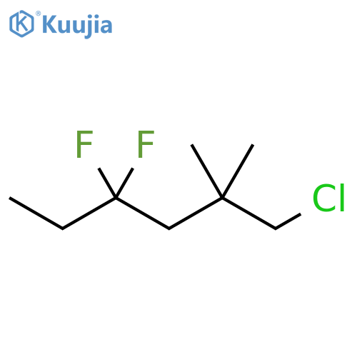 Hexane, 1-chloro-4,4-difluoro-2,2-dimethyl- structure