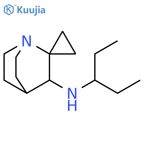 Spiro[1-azabicyclo[2.2.2]octane-2,1'-cyclopropan]-3-amine, N-(1-ethylpropyl)- structure