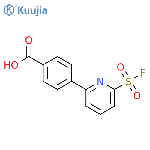 Benzoic acid, 4-[6-(fluorosulfonyl)-2-pyridinyl]- structure