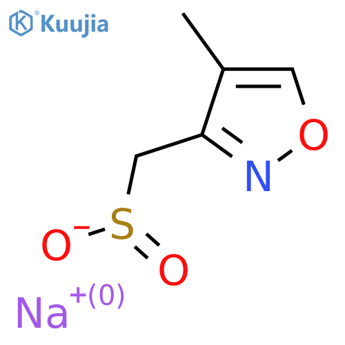 Sodium (4-methyl-1,2-oxazol-3-yl)methanesulfinate structure