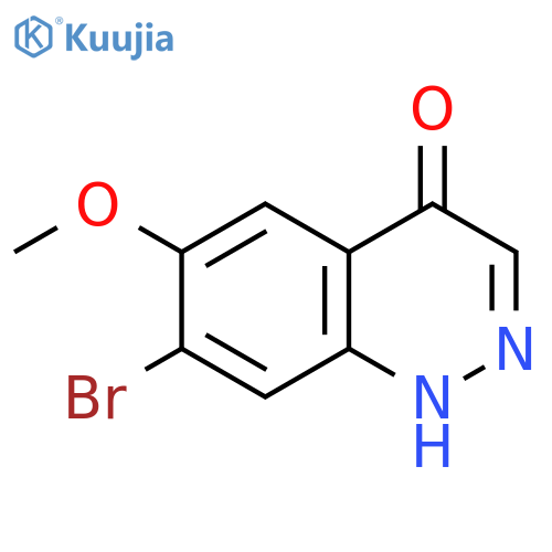 4(1H)-Cinnolinone, 7-bromo-6-methoxy- structure