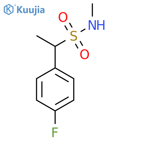 Benzenemethanesulfonamide, 4-fluoro-N,α-dimethyl- structure