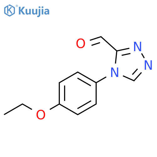 4H-1,2,4-Triazole-3-carboxaldehyde, 4-(4-ethoxyphenyl)- structure