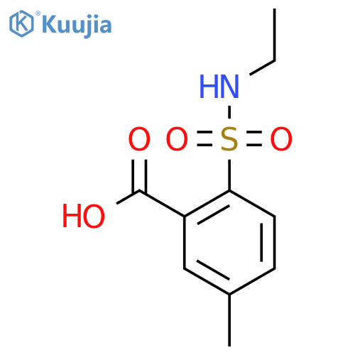 2-(Ethylsulfamoyl)-5-methylbenzoic acid structure
