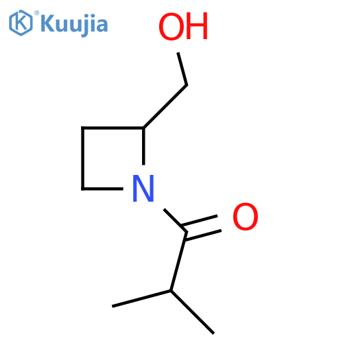 1-[2-(Hydroxymethyl)azetidin-1-yl]-2-methylpropan-1-one structure