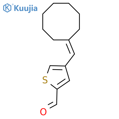4-(Cyclooctylidenemethyl)thiophene-2-carbaldehyde structure