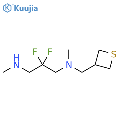 1,3-Propanediamine, 2,2-difluoro-N1,N3-dimethyl-N1-(3-thietanylmethyl)- structure