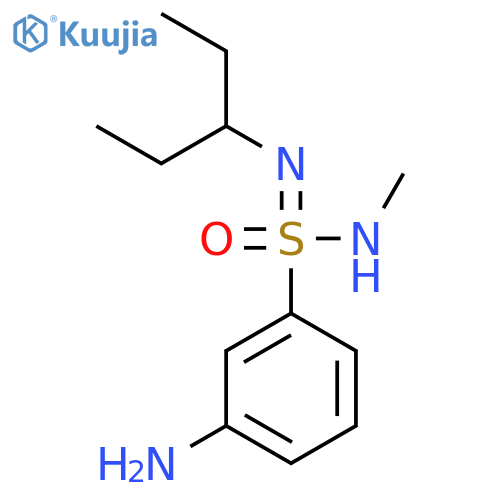 3-amino-N-methyl-N-(pentan-3-yl)benzene-1-sulfonoimidamide structure