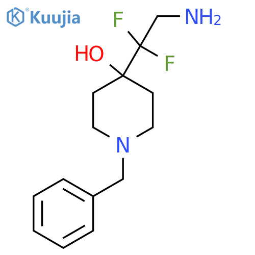 4-(2-Amino-1,1-difluoroethyl)-1-benzylpiperidin-4-ol structure