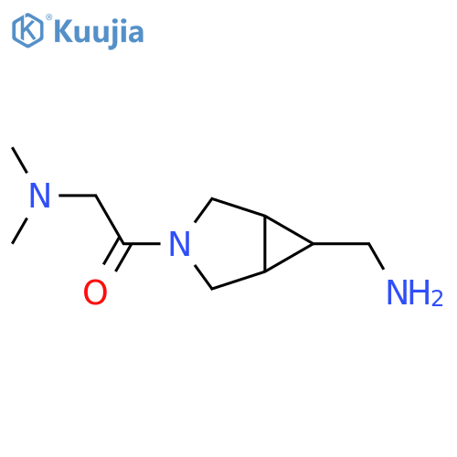 1-[6-(Aminomethyl)-3-azabicyclo[3.1.0]hexan-3-yl]-2-(dimethylamino)ethan-1-one structure