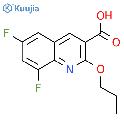 6,8-Difluoro-2-propoxyquinoline-3-carboxylic acid structure