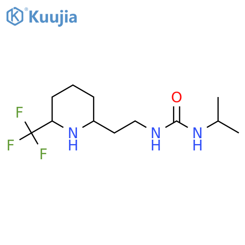 3-(Propan-2-yl)-1-{2-[6-(trifluoromethyl)piperidin-2-yl]ethyl}urea structure