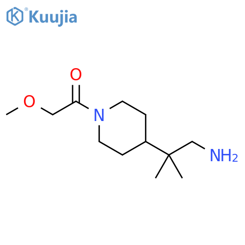 Ethanone, 1-[4-(2-amino-1,1-dimethylethyl)-1-piperidinyl]-2-methoxy- structure