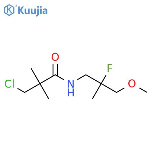 3-chloro-N-(2-fluoro-3-methoxy-2-methylpropyl)-2,2-dimethylpropanamide structure