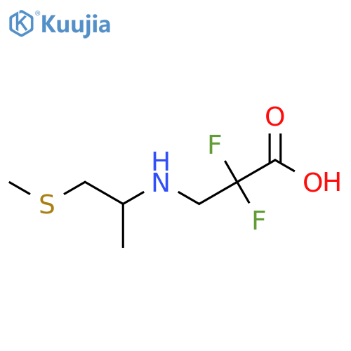 Propanoic acid, 2,2-difluoro-3-[[1-methyl-2-(methylthio)ethyl]amino]- structure
