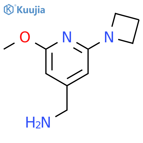 4-Pyridinemethanamine, 2-(1-azetidinyl)-6-methoxy- structure