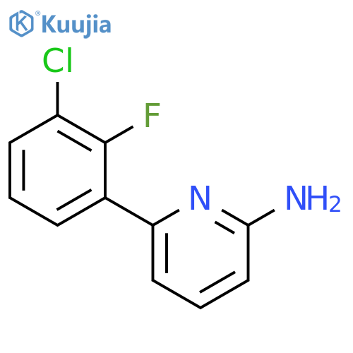 2-Pyridinamine, 6-(3-chloro-2-fluorophenyl)- structure