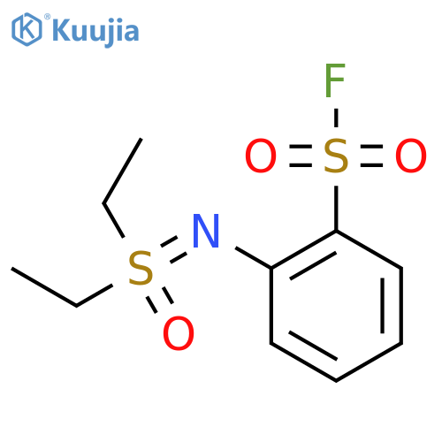 2-{[Diethyl(oxo)-lambda6-sulfanylidene]amino}benzene-1-sulfonyl fluoride structure