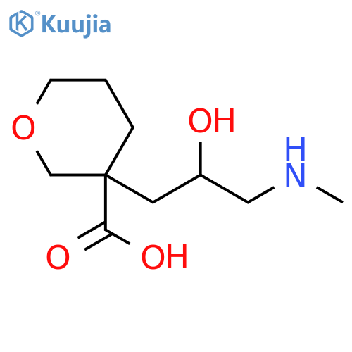 2H-Pyran-3-carboxylic acid, tetrahydro-3-[2-hydroxy-3-(methylamino)propyl]- structure