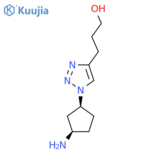 1H-1,2,3-Triazole-4-propanol, 1-[(1R,3S)-3-aminocyclopentyl]-, rel- structure