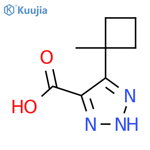 5-(1-methylcyclobutyl)-1H-1,2,3-triazole-4-carboxylic acid structure
