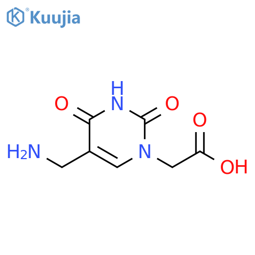1(2H)-Pyrimidineacetic acid, 5-(aminomethyl)-3,4-dihydro-2,4-dioxo- structure
