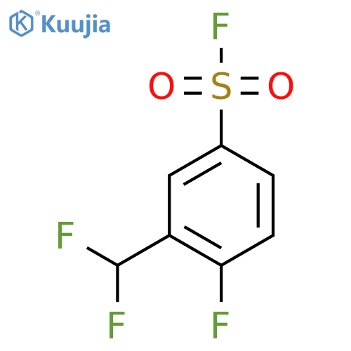 3-(Difluoromethyl)-4-fluorobenzene-1-sulfonyl fluoride structure