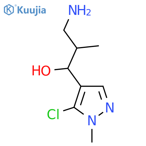 1H-Pyrazole-4-methanol, α-(2-amino-1-methylethyl)-5-chloro-1-methyl- structure