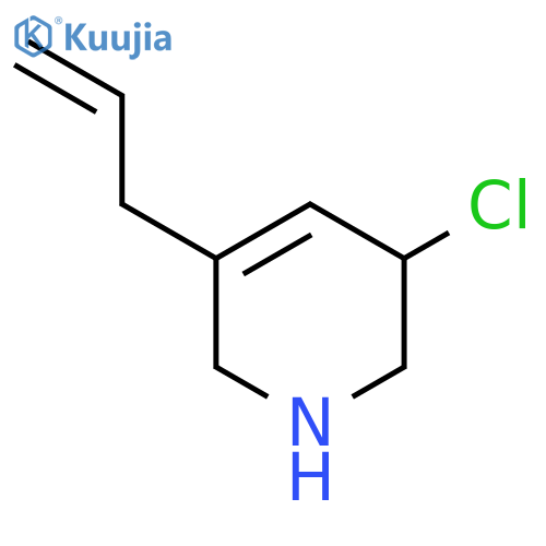 3-Chloro-5-(prop-2-en-1-yl)-1,2,3,6-tetrahydropyridine structure
