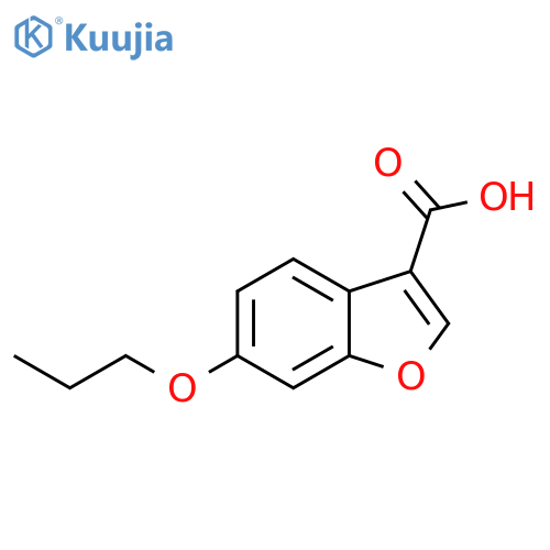 3-Benzofurancarboxylic acid, 6-propoxy- structure