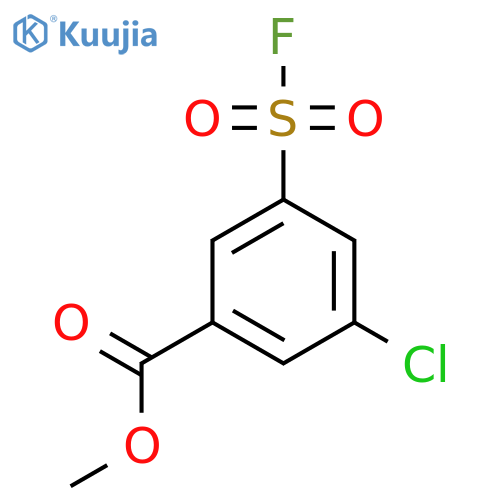 Methyl 3-chloro-5-(fluorosulfonyl)benzoate structure