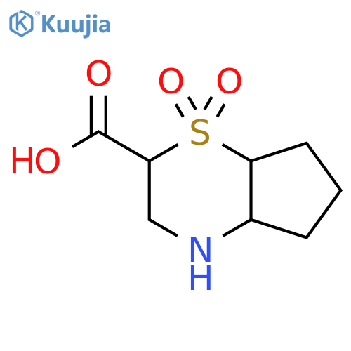 1,1-Dioxo-octahydro-1lambda6-cyclopenta[b]thiomorpholine-2-carboxylic acid structure