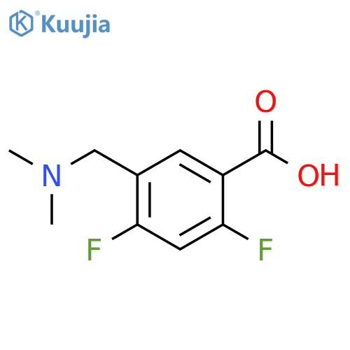 Benzoic acid, 5-[(dimethylamino)methyl]-2,4-difluoro- structure