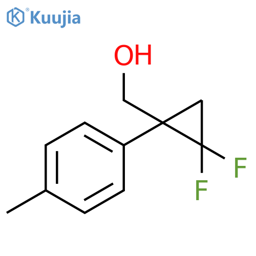 Cyclopropanemethanol, 2,2-difluoro-1-(4-methylphenyl)- structure