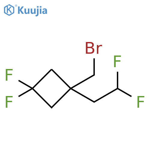 Cyclobutane, 1-(bromomethyl)-1-(2,2-difluoroethyl)-3,3-difluoro- structure