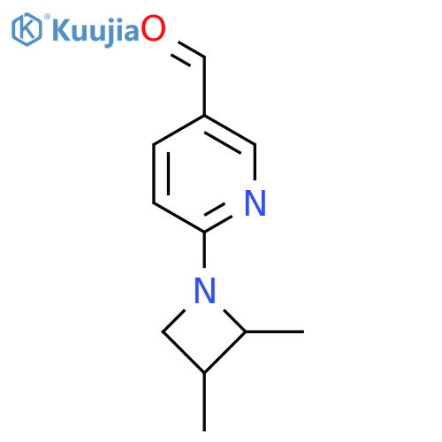6-(2,3-Dimethylazetidin-1-yl)pyridine-3-carbaldehyde structure