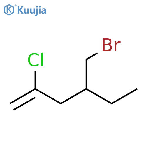 1-Hexene, 4-(bromomethyl)-2-chloro- structure