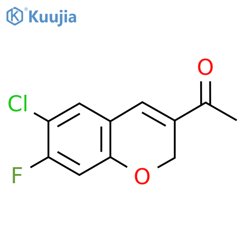 1-(6-chloro-7-fluoro-2H-chromen-3-yl)ethan-1-one structure