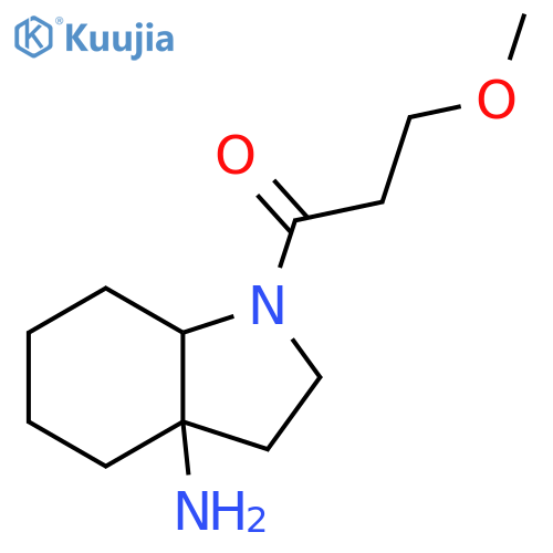 1-Propanone, 1-(3a-aminooctahydro-1H-indol-1-yl)-3-methoxy- structure