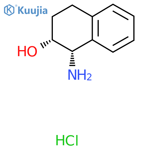 rel-(1R,2S)-1-Amino-1,2,3,4-tetrahydronaphthalen-2-ol (hydrochloride) structure