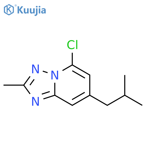 5-chloro-2-methyl-7-(2-methylpropyl)-1,2,4triazolo1,5-apyridine structure
