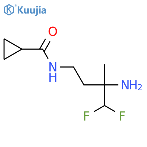 N-(3-amino-4,4-difluoro-3-methylbutyl)cyclopropanecarboxamide structure