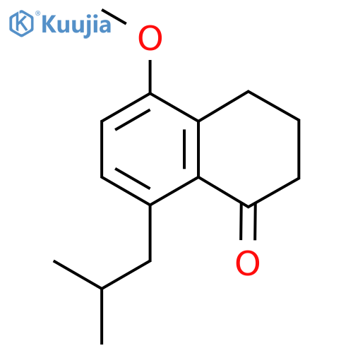5-Methoxy-8-(2-methylpropyl)-1,2,3,4-tetrahydronaphthalen-1-one structure